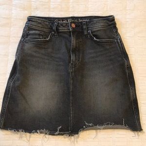 Calvin Klein Black Denim Skirt